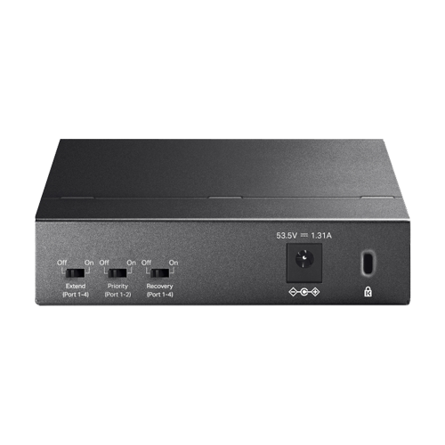 Switch 4 porturi RJ45 10/100 Mbps PoE, 1 port RJ45 10/100 Mbps, Buget PoE 67W, Unmanaged - TP-Link TL-SF1005P [2]