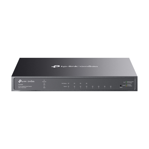 Switch 4 porturi RJ45 Gigabit PoE, 4 x RJ45 Gigabit, Buget PoE 62W, Management - TP-Link Omada SG2008P [1]
