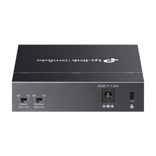 Switch 4 x RJ45 Gigabit PoE, 1 x RJ45 1G, Buget PoE 65W, Unanaged - TP-Link Omada DS105GP [2]
