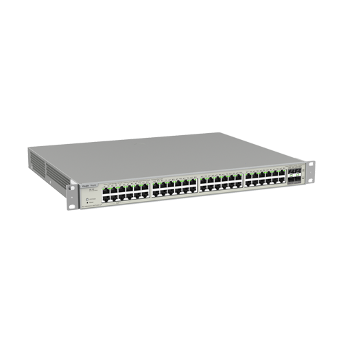Switch 48 porturi PoE+ Gigabit, 8 porturi PoE++, 4 porturi SFP+, L3 Cloud Management - Ruijie RG-NBS5200-48GT4XS-UP [2]