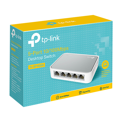 Switch 5 porturi RJ45 10/100 Mbps, Unmanaged - TP-Link TL-SF1005D [4]