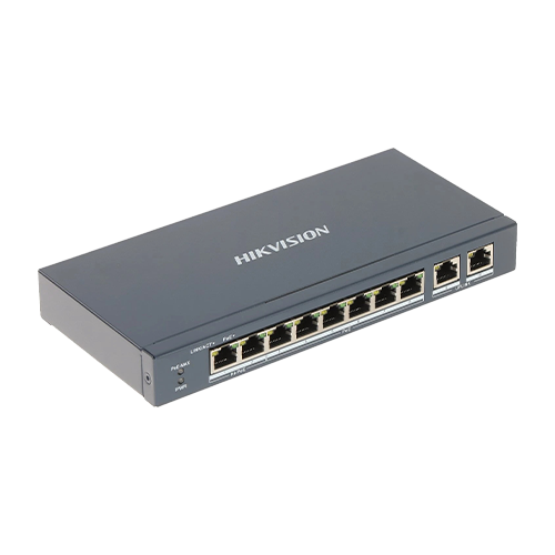 Switch 8 porturi 100 Mbps, PoE at/bf/bt, Smart Management - HIKVISION DS-3E1310HP-EI [2]