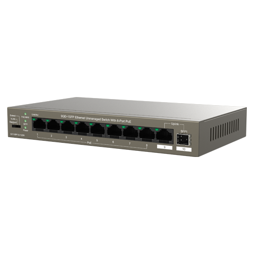 Switch 8 porturi Gigabit PoE, 1 x RJ45 Gigabit Uplink, 1 x SFP Gigabit Uplink - IP-COM G1110PF-8-102W [3]