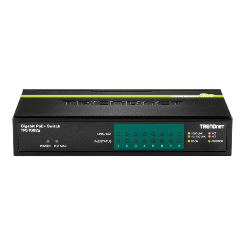 Switch 8 porturi Gigabit PoE/PoE+ 61W - TRENDnet TPE-TG82G [2]