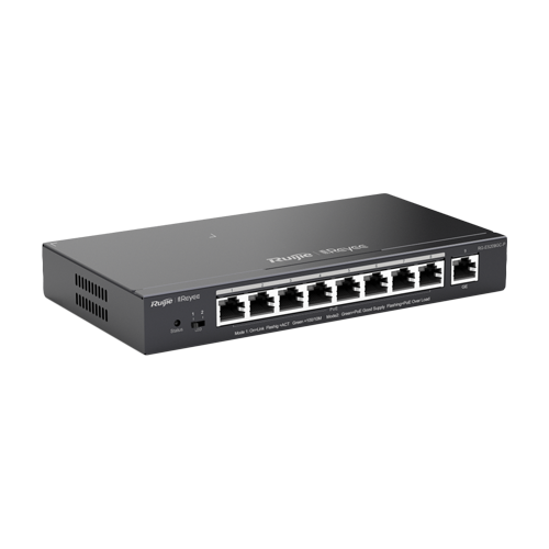 Switch 8 porturi PoE+ RJ45 Gigabit, 1 port uplink RJ45 Gigabit, L2 Cloud Management - Ruijie RG-ES209GC-P [2]