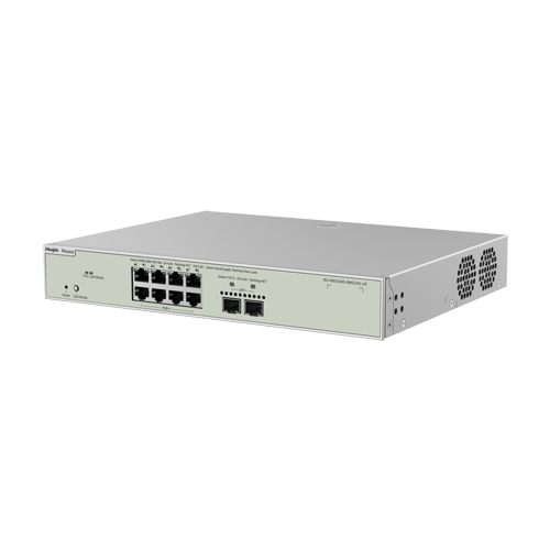 Switch 8 porturi RJ45 2.5G PoE++, 2 porturi SFP+ 10G, L3 Cloud Management - Ruijie RG-NBS5300-8MG2XS-UP [3]