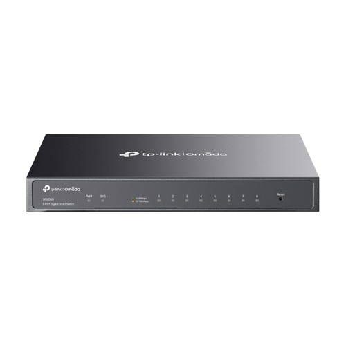 Switch 8 porturi RJ45 Gigabit, L2 Management, 1U - TP-Link Omada SG2008 [1]