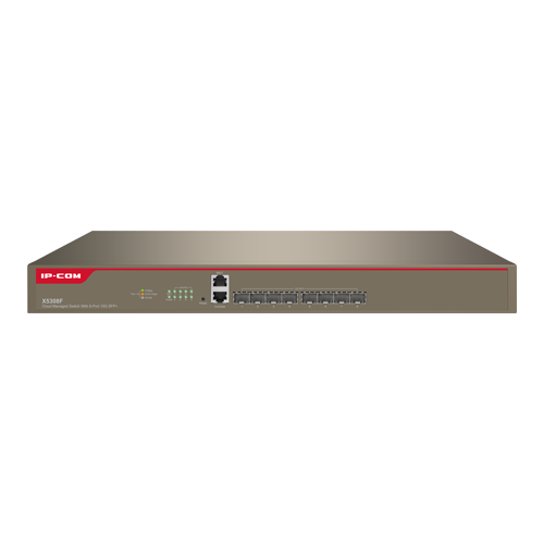 Switch 8 porturi SFP+ 10 Gbps, 2 porturi gestionare, management, 1U - IP-COM X5308F [2]