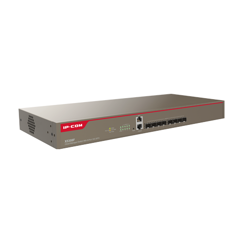 Switch 8 porturi SFP+ 10 Gbps, 2 porturi gestionare, management, 1U - IP-COM X5308F [3]