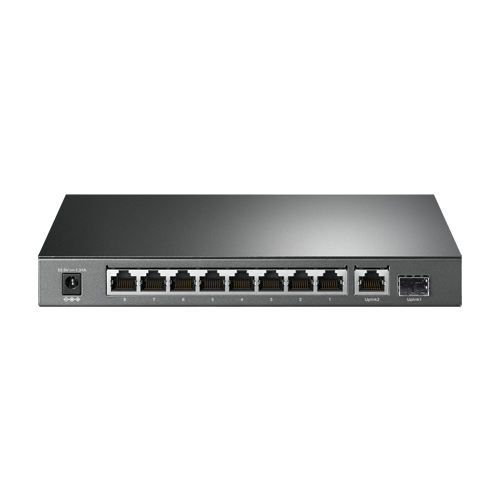 Switch 8 x RJ45 Gigabit PoE, 1 x RJ45 Gigabit, Buget PoE 63W, Unmanaged - TP-Link TL-SG1210P [2]