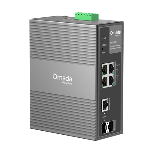 Switch industrial 4 x RJ45 1G PoE+/PoE++, 1 x SFP 1G, 1 x combo SFP/RJ45 1G, Managed - TP-Link Omada IES206GPP [3]
