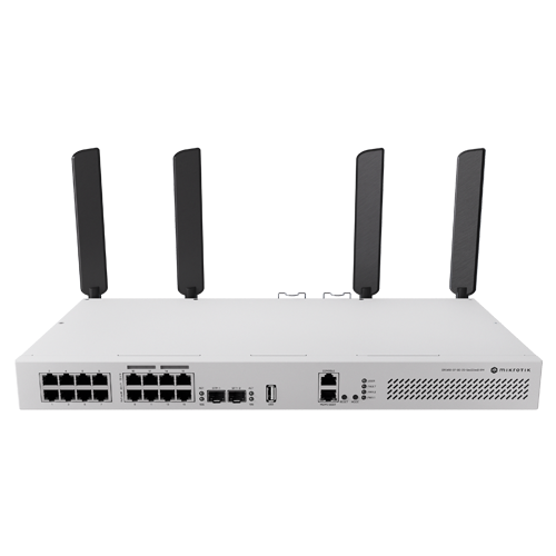Switch L3, Wi-Fi 6 Dual-Band, 8 x RJ45 1G PoE, 8 x RJ45 1G, 2 x SFP+ 10G, 2 x AC, 1U - MikroTik CRS418-8P-8G-2S+5axQ2axQ-RM [2]