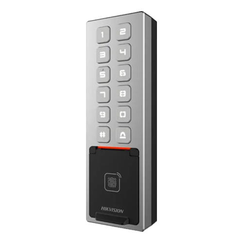 Terminal control acces, PIN/Card M1/amprenta/bluetooth, Wiegand, Wi-Fi, RS485, Alarma, IK08 - HIKVISION DS-K1T805MBFWX [1]