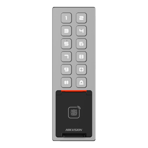 Terminal control acces, PIN/Card M1/amprenta/bluetooth, Wiegand, Wi-Fi, RS485, Alarma, IK08 - HIKVISION DS-K1T805MBFWX [2]