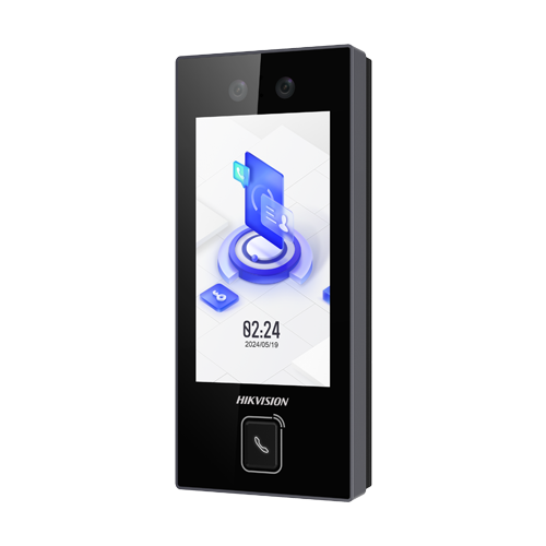 Terminal control acces recunoastere faciala, 4.5 inch touch screen, M1, WiFi, PoE - HIKVISION DS-K1T344MBWX-E1 [1]