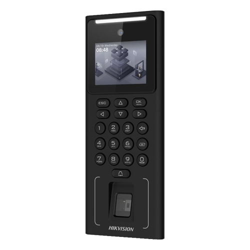 Terminal standalone control acces cu Recunoastere faciala, Amprenta, Card M1 si PIN, camera 2MP, ecran LCD 2.4 inch - HIKVISION DS-K1T321MFWX [3]