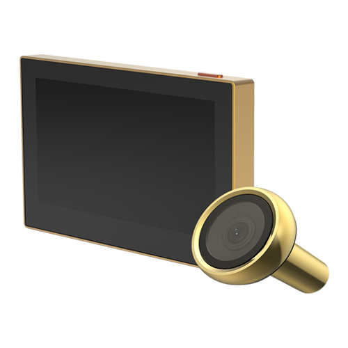 Vizor electronic smart, Wi-Fi, FullHD 1080P, monitor 4.3 inch, acumulator 2200mAh, Auriu - EZVIZ CS-HP2-Golden [2]