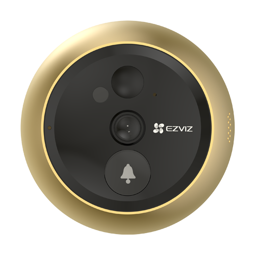 Vizor electronic smart, Wi-Fi, FullHD, monitor 4.3 inch, sonerie, acumulator 4600mAh, Auriu - EZVIZ CS-DP2C-Golden [4]