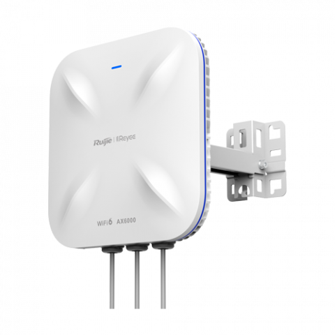 Transmisie wireless IP - Acces Point exterior AX6000 Dual-Band, Wi-Fi 6, 1x GE, 1x SFP, PoE IN, Cloud Management - Ruijie RG-RAP6260(H)