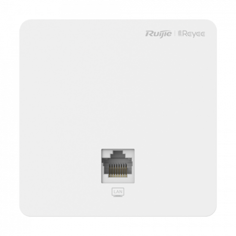 Transmisie wireless IP - Access Point Wi-Fi 5, AC1300 Dual-Band, 2 dBi, 2 x RJ45 100 Mbps, PoE IN, Cloud Management - Ruijie RG-RAP1200(F)