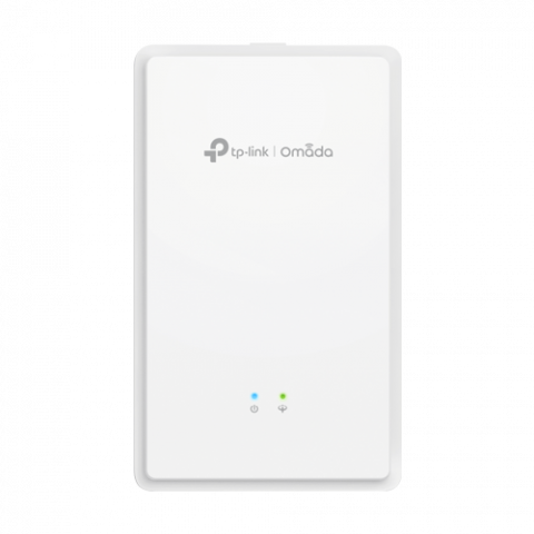 Transmisie wireless IP - Access Point Wi-Fi 6, AX1800 Dual-Band, 1 x GPON, 1 x FXS, 2 x RJ45 1G, PoE Out - TP-Link Omada EAP625GP-Wall