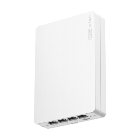 Access Point Wi-Fi 6, AX3000 Dual-Band, 5 x RJ45 1G, PoE In/Out, Cloud Management - Ruijie Reyee RG-RAP62-Wall [1]