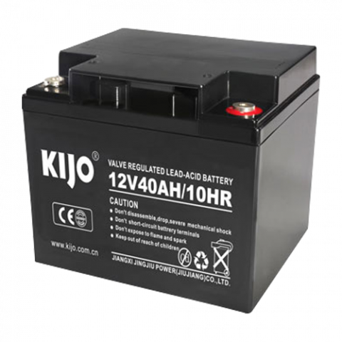 Acumulatori si baterii - Acumulator Pb-acid AGM Deep Cycle, 12V, 40Ah, conector M6 - KIJO JM12-40