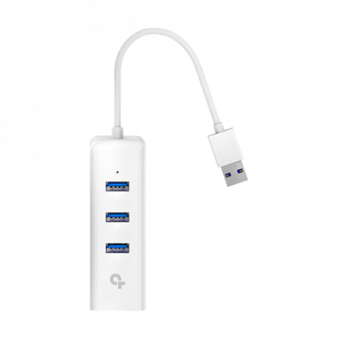 Adaptoare Wi-Fi si accesorii USB - Adaptor Ethernet USB - RJ45 Gigabit, 3 x USB 3.0 - TP-Link UE330