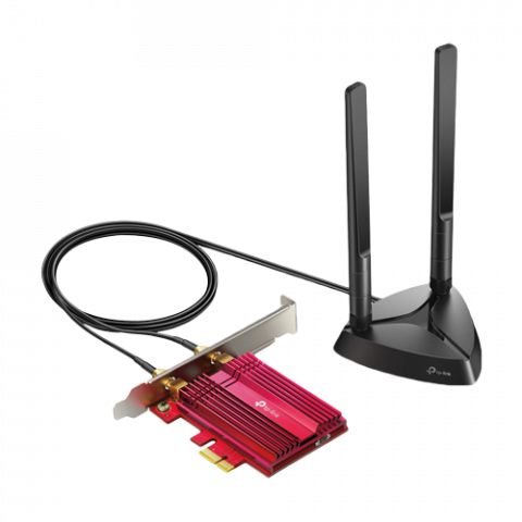 Adaptoare Wi-Fi si accesorii USB - Adaptor PCI-E Bluetooth 5.2, Wi-Fi 6, AX3000 Dual-Band, 2 x Antene High-Gain - TP-Link ArcherTX3000E