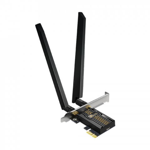 Adaptoare Wi-Fi si accesorii USB - Adaptor PCI-E Bluetooth 5.4, Wi-Fi 7, BE6500 Tri-Band, 2 x Antene High-Performance - TP-Link ArcherTBE400E