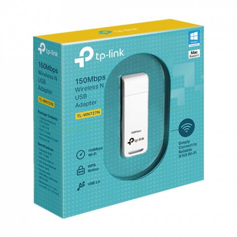 Adaptor USB Wireless, 150Mbps, USB 2.0 - TP-LINK TL-WN727N [2]