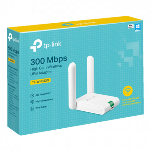 Adaptor USB Wireless, 300Mbps, mini USB 2.0 - TP-LINK TL-WN822N [2]
