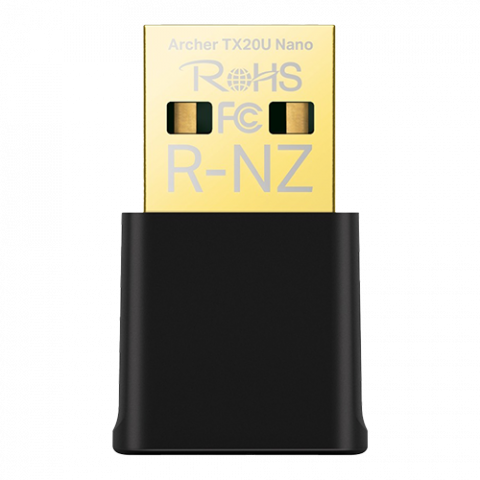 Adaptoare Wi-Fi si accesorii USB - Adaptor USB wireless TP-LINK Archer TX20U Nano AX1800 Nano Wi-Fi 6 - TP-LINK ArcherTX20UNano