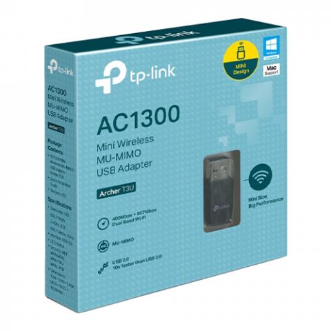 Adaptor Wireless TP-Link Archer T3U, AC1300, MU-MIMO ArcherT3U [1]