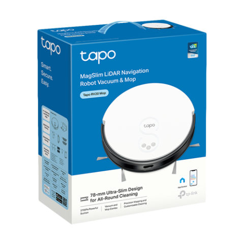 Aspirator robot RV20 Mop, Spalare umeda, 2700Pa, MagSlim LiDAR & Gyro - TP-Link Tapo TapoRV20Mop [3]