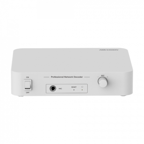 Detectie incendiu - Audio decodor IP, 6W, Mic, Alarma - HIKVISION DS-QAE1DG1