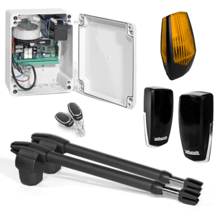 Automatizari porti - Automatizare poarta batanta 2x2.5m - MOTORLINE LINCE300-24V-KIT