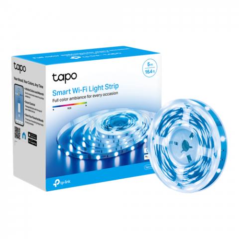 Banda LED RGB inteligenta, 5 metri, Wi-Fi, control de la distanta- TP-LINK Tapo TapoL900-5 [1]