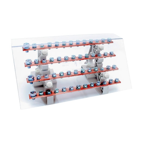 Organizatoare si accesorii - Bloc de distributie electrica, 4 poli, 200A - Plastim PDB4200