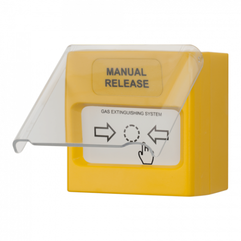 Detectie incendiu - Buton conventional de alarmare incendiu de interior, capac protectie, compatibil IVY - TELETEK SensoMAG-MRB50