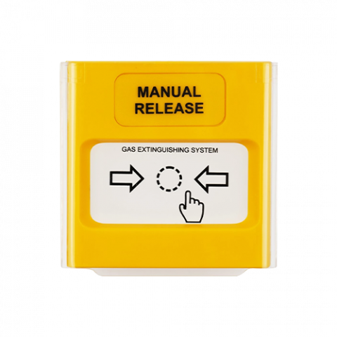 Buton conventional de alarmare incendiu de interior, capac protectie, compatibil IVY - TELETEK SensoMAG-MRB50 [1]