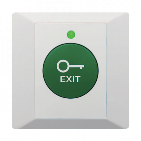 Butoane de acces - Buton de iesire din plastic, profil ingust, LED, buzzer CSB-86G-LED