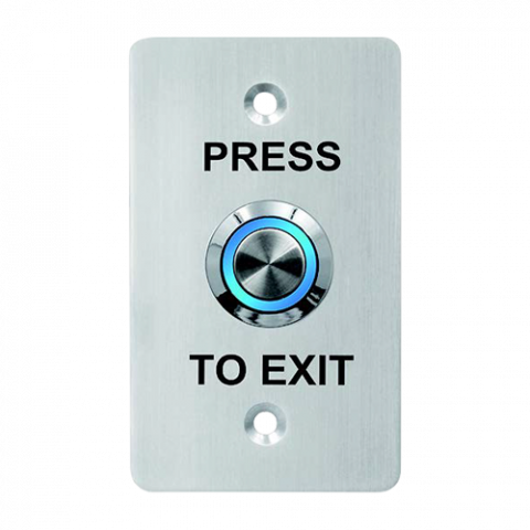 Butoane de acces - Buton de iesire, montaj ingropat, inox, LED, NO-NC-COM, 86 x 50 mm CSB-508L