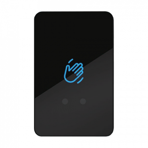 Butoane de acces - Buton de iesire Touchless ajustabil, plastic negru, montaj aparent, IP66 CSB-20C30S-P2