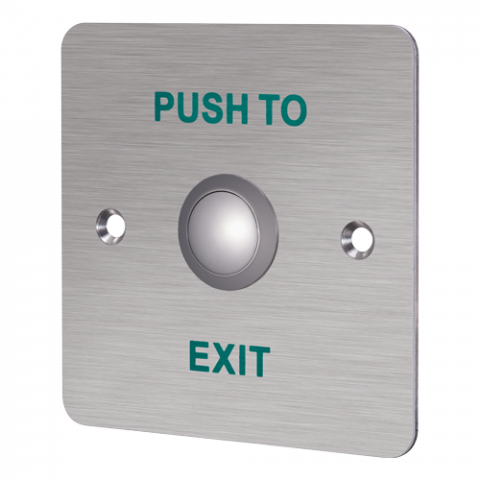 Buton iesire montaj ingropat, panou frontal Aluminiu - HIKVISION DS-K7P01 [2]