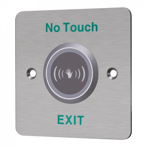 Buton iesire no touch, montaj ingropat, panou frontal Otel inoxidabil - HIKVISION DS-K7P03 [2]