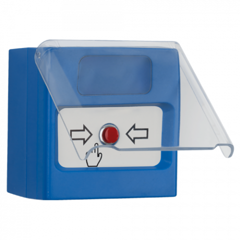 Buton manual oprire de urgenta/temporar, de interior, capac protectie, compatibil cu IVY - TELETEK SensoMAG-MHB50 [2]