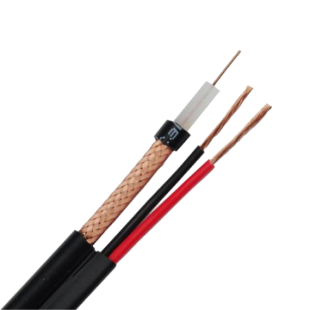 Cablu coaxial RG59 + alimentare 2x0.75, 305m, negru TSY-RG59+2X0.75-B [1]