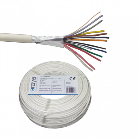 Cabluri ALARMA - Cablu de alarma 12 fire ecranate, cupru integral, 100m - Eraya AL11222-100