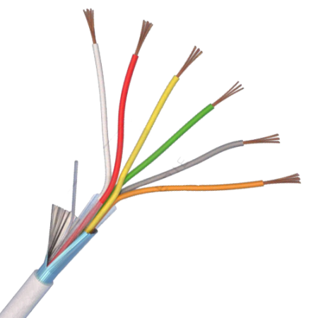 Cabluri ALARMA - Cablu de alarma 6 fire ecranate, cupru integral, 100m 6CUEF